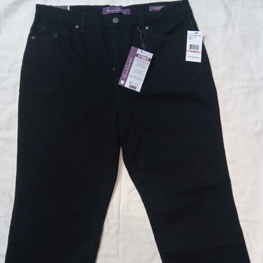 Gloria Vanderbilt Black Straight Leg Jeans